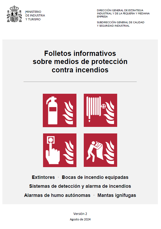Imagen del artículo Folletos informativos sobre medios de protección contra incendios