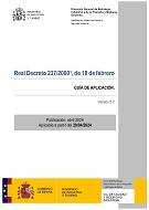 Imagen del artículo Real Decreto 237/2000, de 18 de febrero : guía de aplicación. Versión 5.7 [Recurso electrónico]