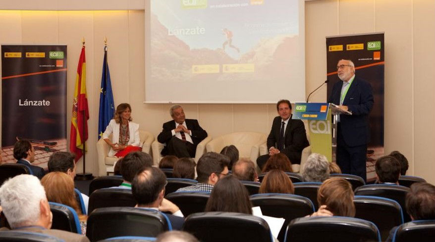 Un momento de la presentación del programa 'Lánzate'