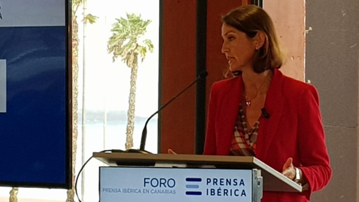 La ministra durante su discurso