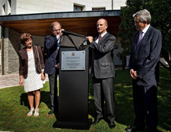 Sebastián y Herrera durante la inauguración del Parador de Villafranca del Bierzo