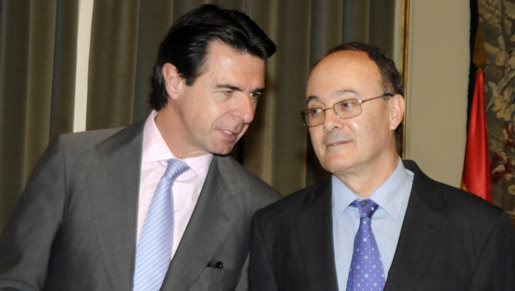El ministro Soria con el nuevo gobernador del Banco de España