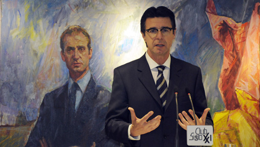 El ministro durante la conferencia