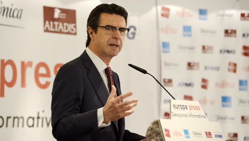 José Manuel Soria en los desayunos de Europa Press